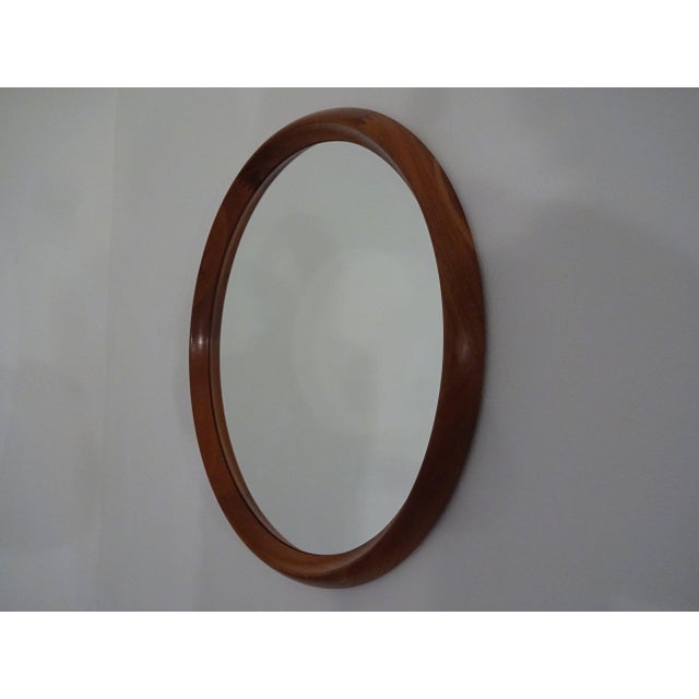 Mid-Century Modern Large Teak Mirror by Bernhard Pedersen for Viby J. Møbelfabrik, Denmark, 1960s For Sale - Image 3 of 13