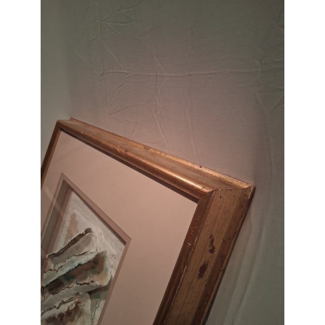 Vtg. Elaine Rose Postmodern Abstact Torn Paper Art For Sale - Image 12 of 16