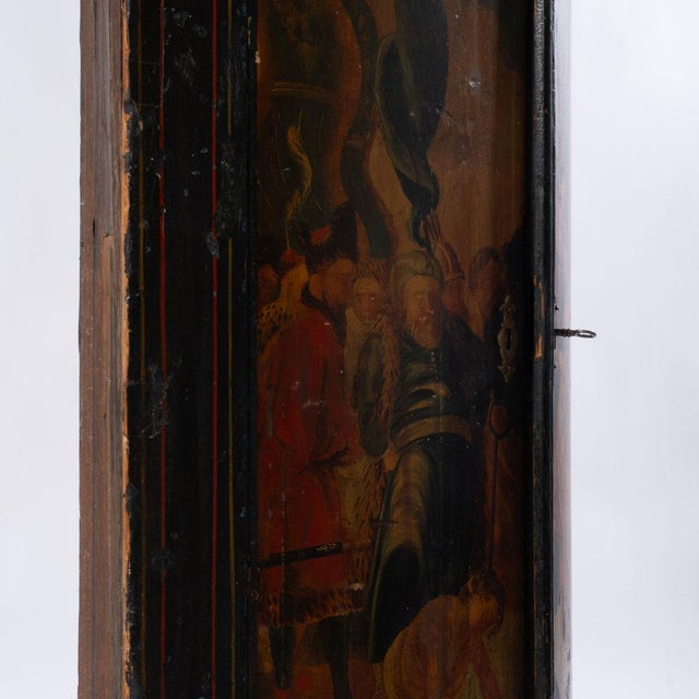 18th Century Painted Hanging Corner Cupboard For Sale - Image 16 of 18