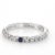 Metal Adolfo Courrier Sapphire Pave Diamond Stacking Ring 18 Karat Gold Jewelry size 5.5 For Sale - Image 7 of 7
