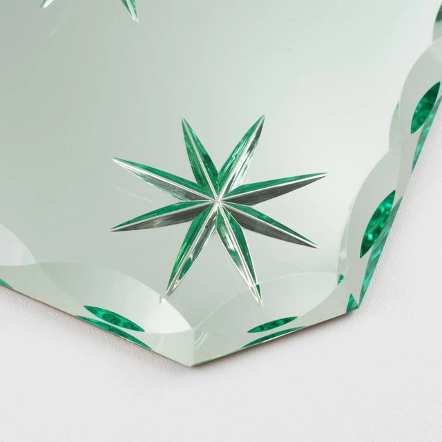 Jean Luce Art Deco Mirrored Glass Tray Platter Centerpiece, 1930s For Sale - Image 11 of 12