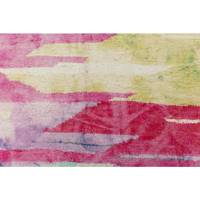 Prism Watercolor Moroccan Boucherouite Rug 6'2 X 3'5 For Sale In New York - Image 6 of 6