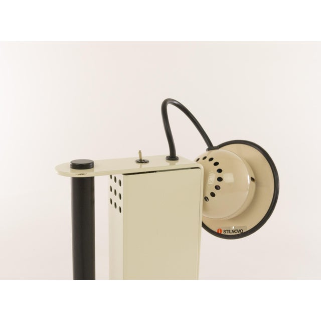 Stilnovo White Minibox Table Lamp by Gae Aulenti & Piero Castiglioni for Stilnovo, 1980s For Sale - Image 4 of 8