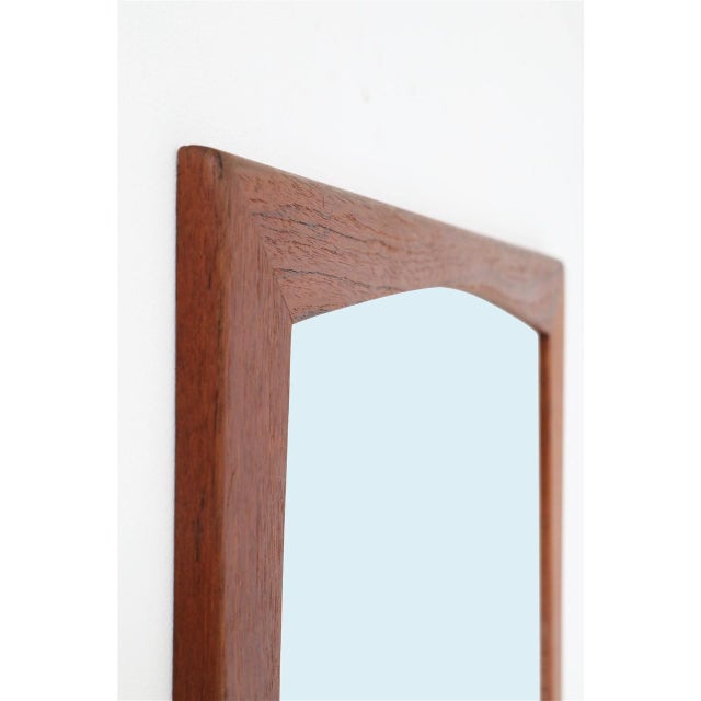Large Mid-Century Danish Teak Mirror, 1960s For Sale - Image 4 of 7