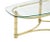Mid-Century Modern Brass and Glass Oval Coffee Table For Sale - Image 4 of 8