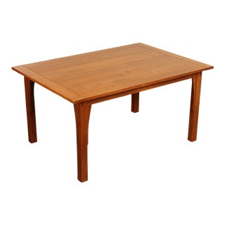Early 21st Century Stickley Mission Collection Oak Butterfly Top Dining Table For Sale