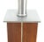 Silver Pair Walter Von Nessen for Nessen Studios Walnut Inlaid Chrome Tower Table Lamp For Sale - Image 8 of 11