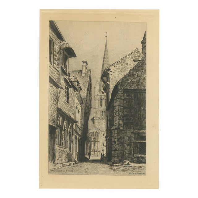 A. Briend De Maignon, Rue De La Poissonnerie, Montivilliers, 1875, Paper For Sale