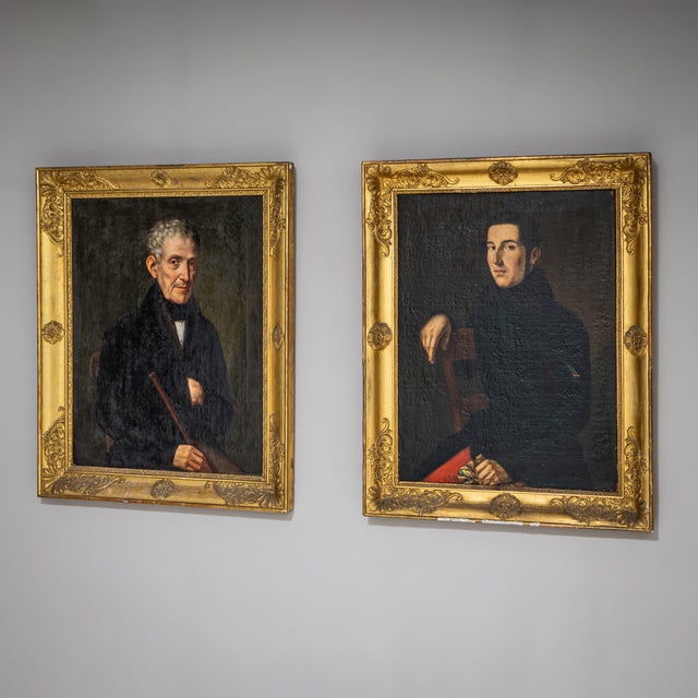 Biedermeier Artist, Portrait of a Young Man, Early 19th Century, Oil on Canvas For Sale - Image 11 of 12