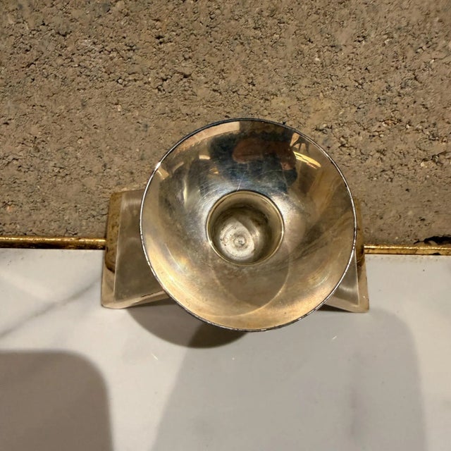 Pair Vintage Mid Century WMF Ikora Silver-Plated Candlesticks For Sale - Image 13 of 17