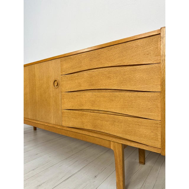 Beige Scandinavian Minimalistic Oak Sideboard by Erik Wørts for Ikea, 1960s For Sale - Image 8 of 16