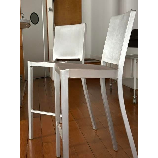 Philippe Starck Emeco by Philippe Starck "Hudson" Bar Stools For Sale - Image 4 of 4