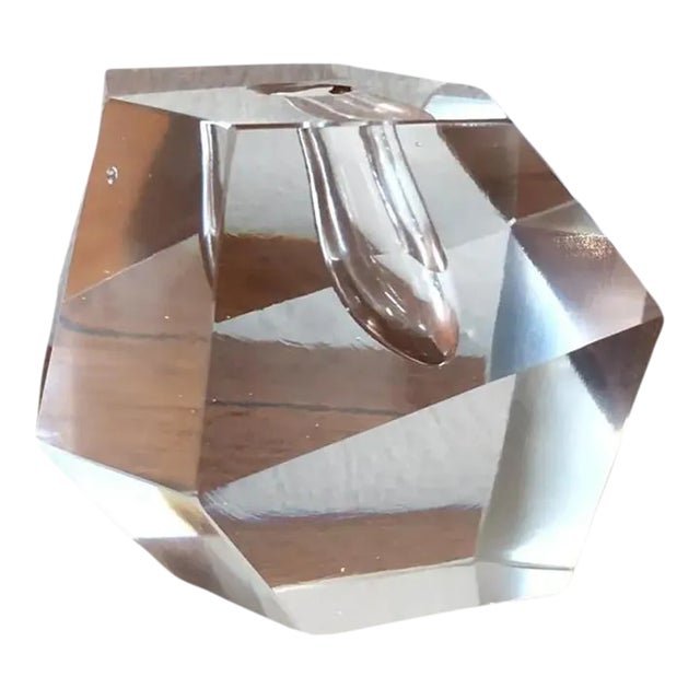 Timo Sarpaneva for Iittala Finland Faceted Crystal Bud Vase, 1960s For Sale