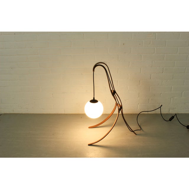 Sculptural Table Lamp with Globe, 2010s For Sale - Image 9 of 11