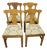 Set of 4 Vintage Pine Fiddleback Dining Chairs by Corona Furniture Company For Sale