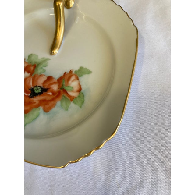 1930s Vintage Square Lemon Server Handled Dish For Sale - Image 5 of 6