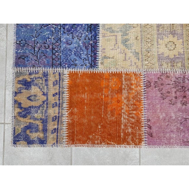 Textile Oushak Vintage Anatolian Runner For Sale - Image 7 of 10