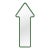 Modern Sculptural Arrow Mirror for Creative Spaces – Green Arrow 7 For Sale