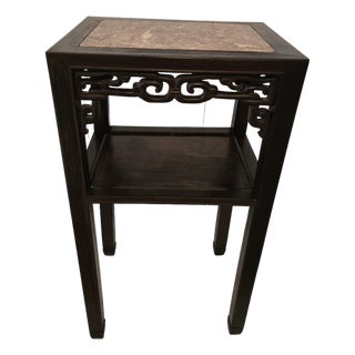 Pre Mid Century Modern Vintage Chinese Table Carved For Sale