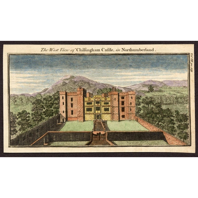 An authentic 18th-century English copperplate engraving from a topographical series documenting historic landscapes and...