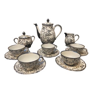 1940s Richard Ginori Vintage Demitasse Set For Sale