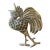 Contemporary Rooster Sculpture in Brass For Sale