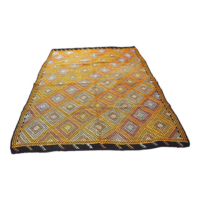 Vintage Geometric Turkish Kilim Rug For Sale