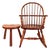 1980s Frederick Duckloe & Bros Early American Colonial Revival Child's Windsor Rocking Chair and Milking Stool Set For Sale
