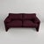 Italian Modern Burgundy Fabric Sofa by Vico Magistretti for Cassina, 1960s For Sale - Image 12 of 12