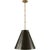 Modern Thomas O'Brien for Visual Comfort Signature Goodman Medium Hanging Light in Hand-Rubbed Antique Brass with Bronze Shade For Sale - Image 3 of 4