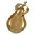 Late 20th Century Brass Pear Catchall Dish For Sale