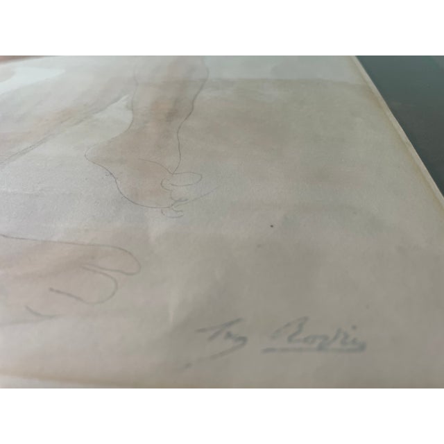 1902 Auguste Rodin "Nu" Color Lithograph - Signed Robert Kulicke Float Frame, Franz Bader Provenance For Sale - Image 16 of 16