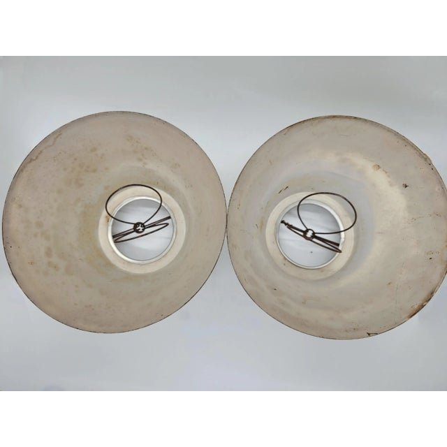 Vintage Toleware Chandelier Lamp Shades - Set of 5 For Sale - Image 12 of 18