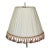 1970s White Pleated Lamp Shade With Fringes For Sale
