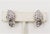 1950s Pennino Rhodium Plated Pave Clear Rhinestone Leaf Clip Earrings - 2 Pieces For Sale In Philadelphia - Image 6 of 10