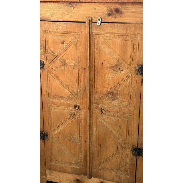 Rustic 19th Century Fir Cabinet, 1800s For Sale - Image 3 of 4