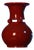 Red Ceramic Vase, Handmade Sculptural Pottery, Unique Clay Art, Statement Home Decor For Sale