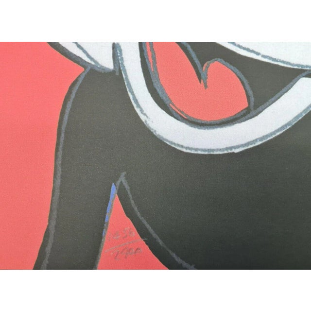 Vintage After Andy Warhol Mickey Mouse Lithograph Numbered and Signed on Plate For Sale - Image 11 of 13