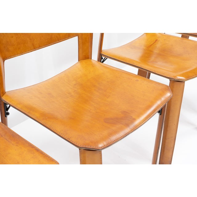 S44 Dining Chairs by Giancarlo Vegni & Gianfranco Gualtierotti for Fasem, Italy, 1980s, Set of 6 For Sale - Image 10 of 15