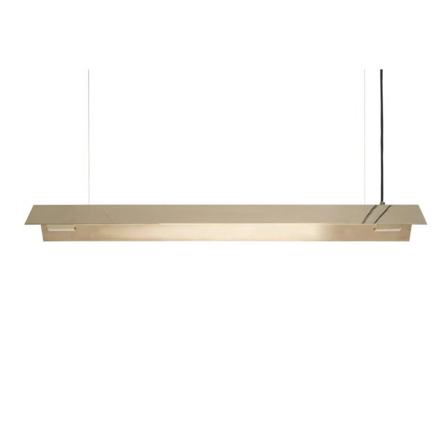 Not Yet Made - Made To Order Large Misalliance Brass Suspended Light by Lexavala For Sale - Image 5 of 7