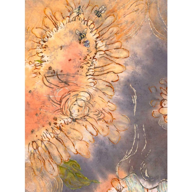 Lila de Magalhaes (Brazilian, b. 1986), "I Love My Garden and My Garden Hates Me", Mixed Media Dyed Fabric, 2022, signed,...