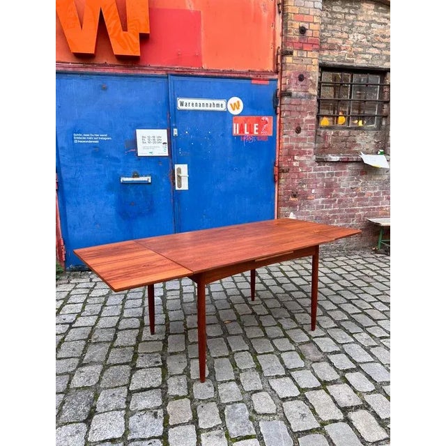 Extendable Dining Table in Teak For Sale - Image 11 of 11