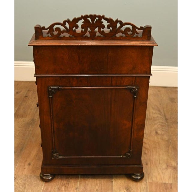 Wood Victorian Davenport Mahogany Desk, 1890 For Sale - Image 7 of 8