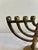Vintage Brass Hanukkah Menorah With Nine Candle Holders For Sale - Image 9 of 15
