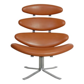 Corona Chair in Cognac Leather from Erik Jørgensen For Sale
