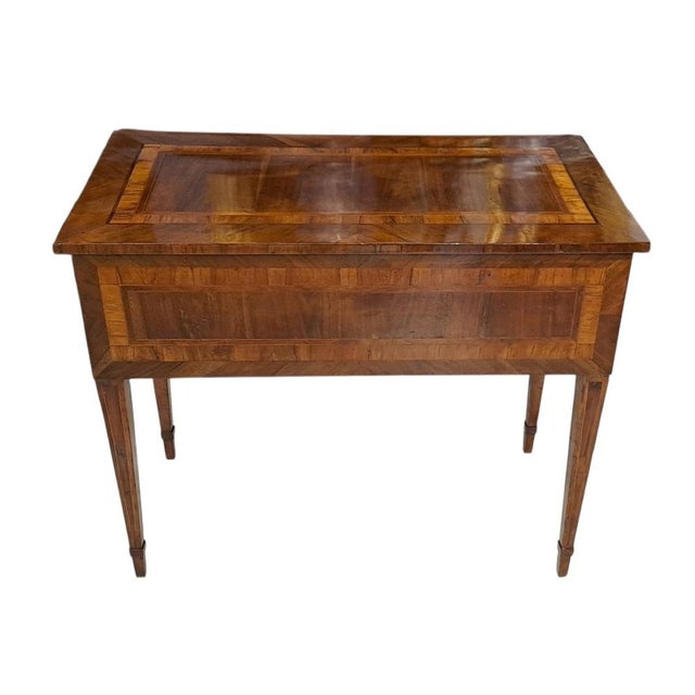 Wood Small Louis XVI Walnut-Paneled Desk, 1700s For Sale - Image 7 of 11