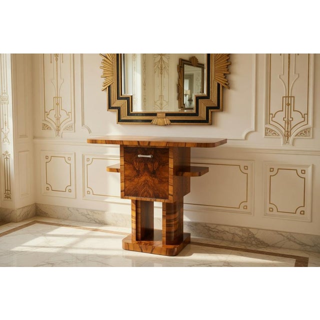 Art Deco Console Table, Poland, 1950s For Sale - Image 3 of 14