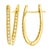 14k Yellow gold inside out earrings with 38 round brilliant dimamonds weighing 0.65 carats. 3.65 grams
