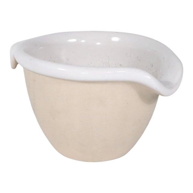 Mid 20th Century Bennington Pottery Batter Mixing Bowl Att. To David Gil For Sale