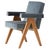 Committee Chair with Arms attributed to Pierre Jeanneret for Cassina For Sale - Image 12 of 12